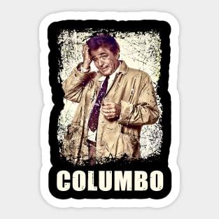 Columbo Cracking Cases With Quirk And Insight Sticker